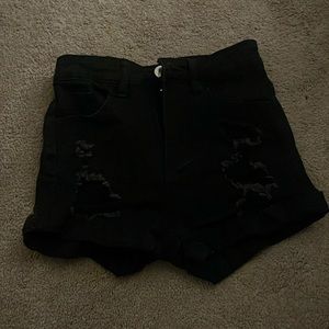 These are jean shorts.